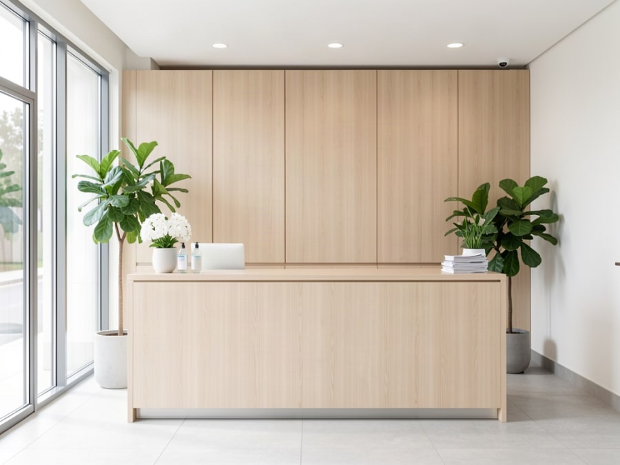 Dental office reception